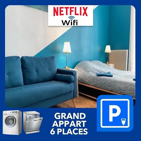 020 Chic & Cosy Grand Appart 57M2 Hypercentre Wifi Smart Tv Netflix Saint-Etienne  Buitenkant foto